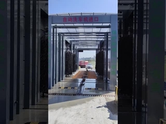 Hoogdruk met borstels Bus wasmachine 2 groepen spuit 6 borstels