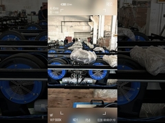 Acht eenheden KL360-2 touchless wasmachines zijn klaar voor het inpakken.