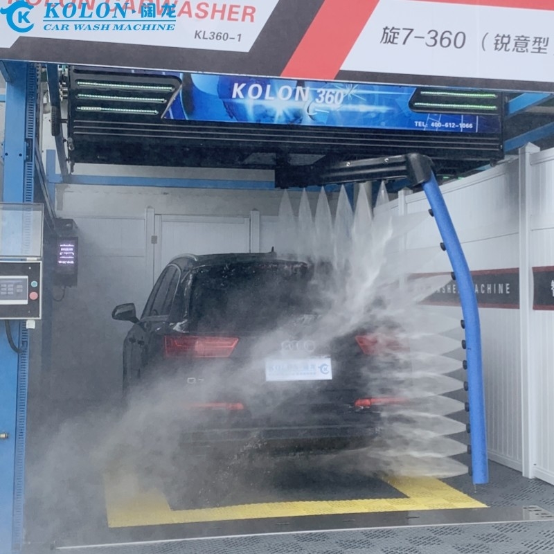 Arbeidsbesparende Automatische Touchless Auto Wasmachine KL360-1 15kw Waterpomp 12kw Air Dryer