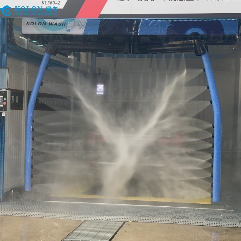 Automatische borstelloze, aanraakloze autowasmachine KL360-2 15kw waterpomp 12kw luchtdroger