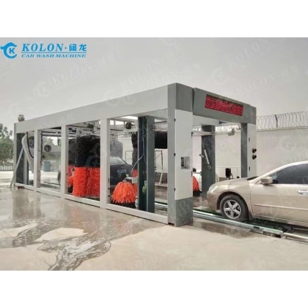Bijgewerkte versie Tunnel Continuous Type Long Full Automatic Auto Wasmachine Voor benzinestation Schoon meer voertuigen