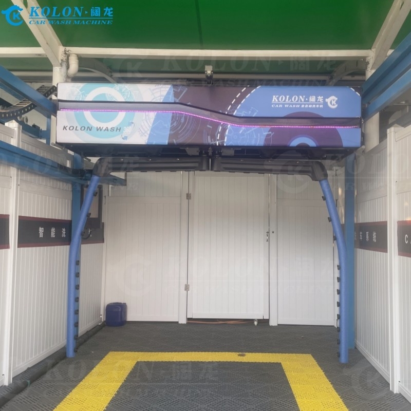 Automatische borstelloze, aanraakloze autowasmachine KL360-2 15kw waterpomp 12kw luchtdroger
