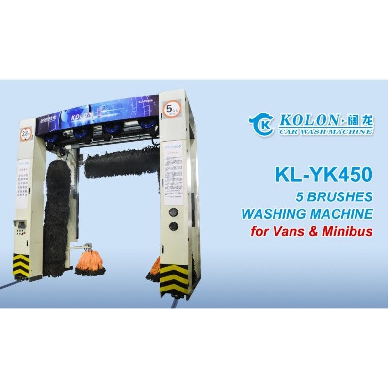 Kolon Roll Over Bus Wasmachine met zachte borstels en hoogdrukwater systeem voor grondig reinigen van grote voertuigen 5borstels