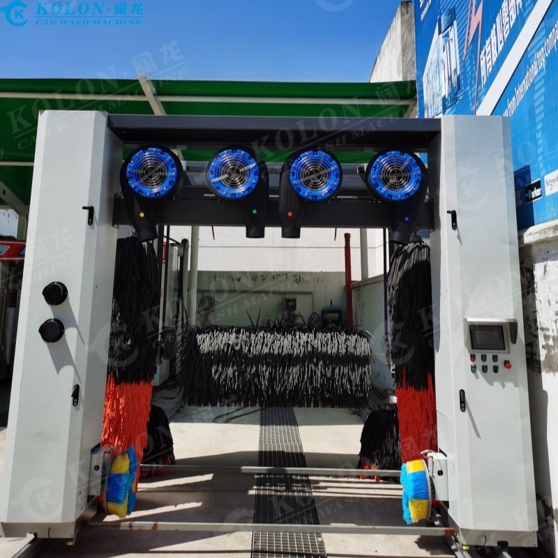 Roll-Over 7 borstels Automatische wasmachine met wielborstels Vaste luchtdroger