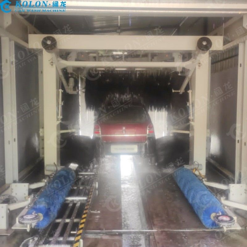 Kolon 13 Borsteltunnel Autoverwasser met combinatie van autoverwasmiddel en borstelspoeling voor effectief oppervlakte schoonmaken lengte19520mm