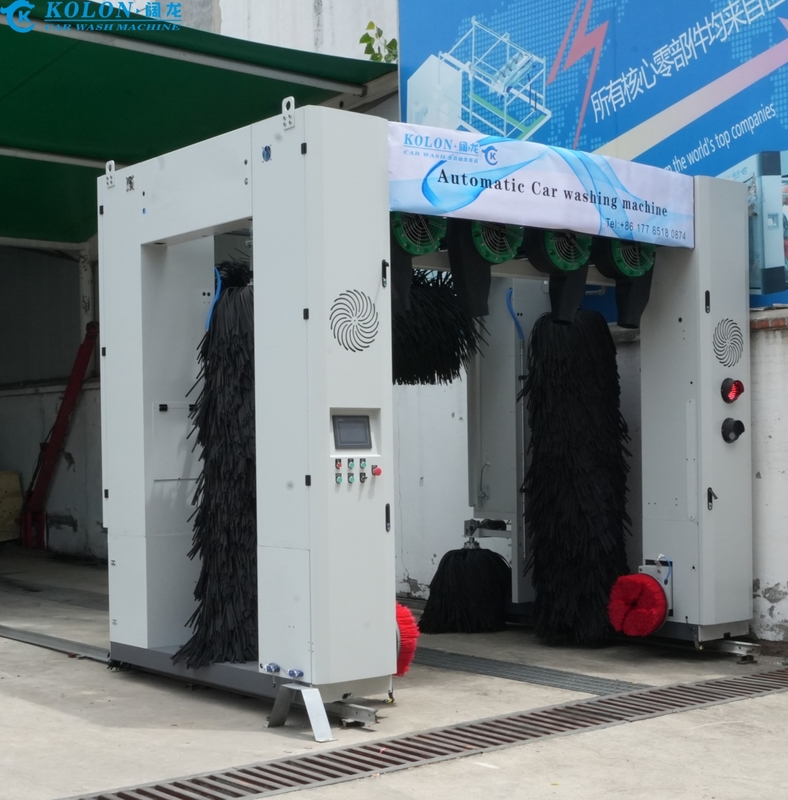Autowasmachine met 7 borstels/volledig automatisch systeem/autowasapparatuur voor een autowasstation