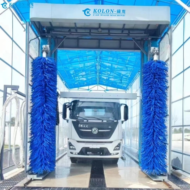 Waterbesparend elektrisch buswassysteem met waterverbruik van 80L/auto door PLC-besturing