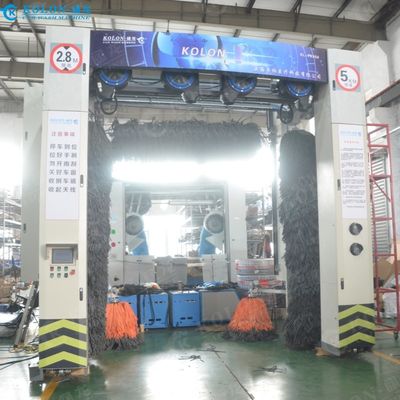 Kolon Roll Over Bus Wasmachine met zachte borstels en hoogdrukwater systeem voor grondig reinigen van grote voertuigen 5borstels